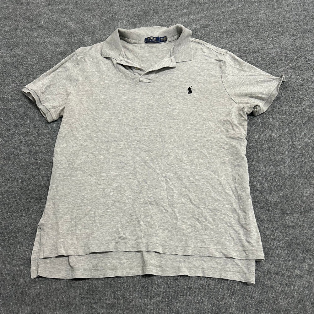 Polo Ralph Lauren Polo Mens Size XL Gray Cotton Short Sleeve Pony Logo Casual